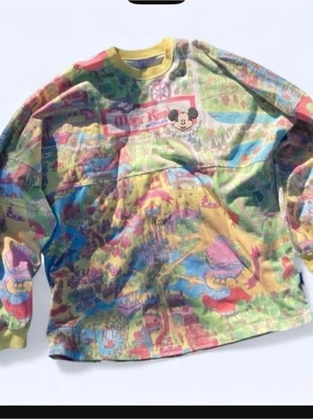 Disney Vault Collection 50 Park Map Sweatshirt Size XL Like New
